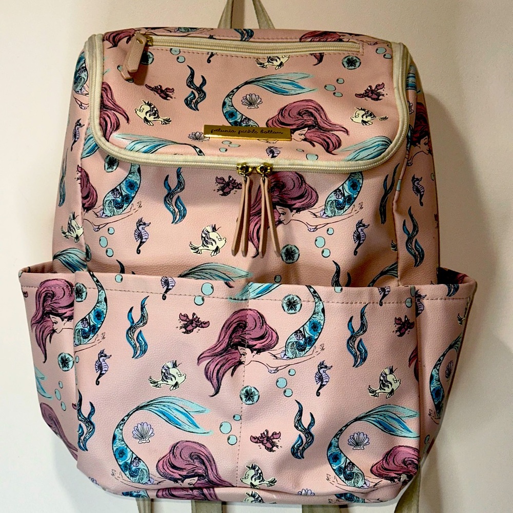 Disney x Petunia Pickle Bottom Method Backpack – Ariel “Ocean Eyes” Blush Pink